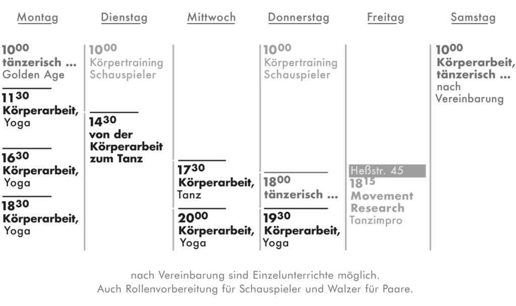 Helga Seewann Stundenplan